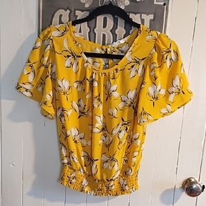 Sienna Sky Yellow Floral Blouse